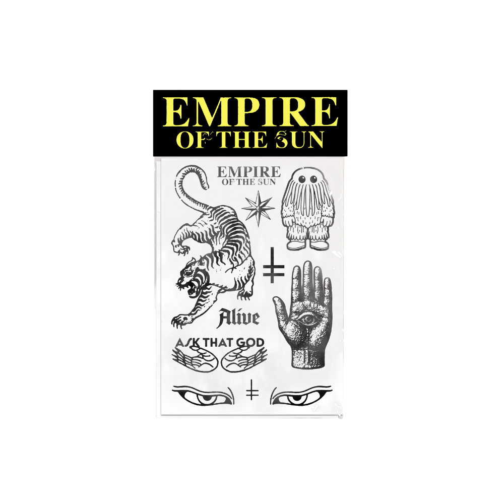 Ask That God Temp Tattoo Sheet Set