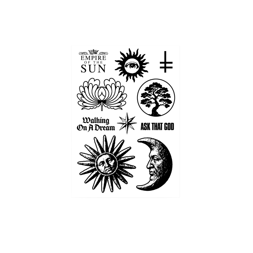 Ask That God Temp Tattoo Sheet Set