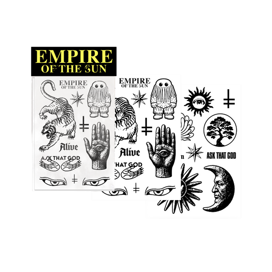 Ask That God Temp Tattoo Sheet Set