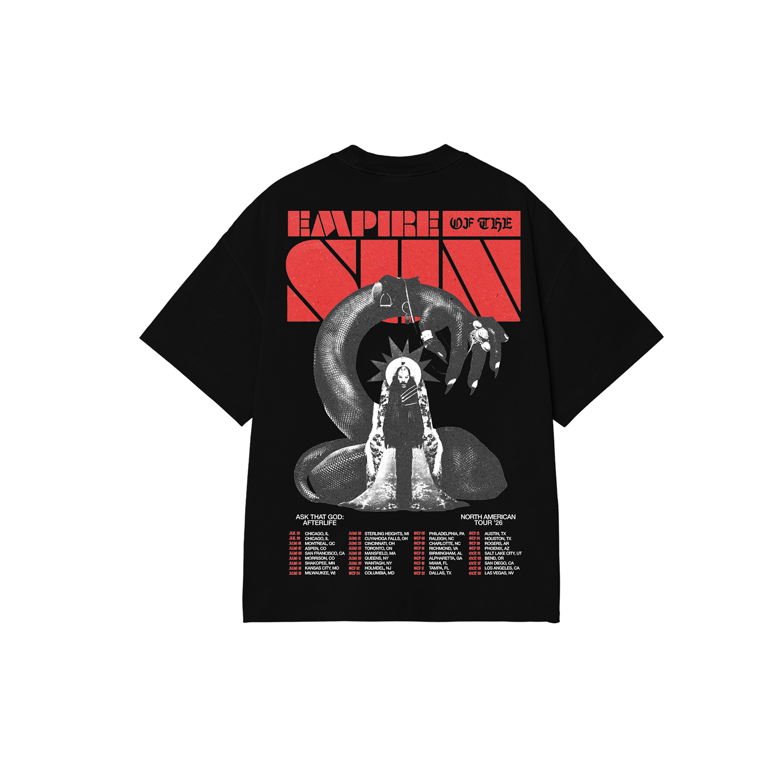 North American Tour Tee Black